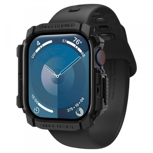ETUI SPIGEN  RUGGED ARMOR APPLE WATCH 10 (42 MM) MATTE BLACK