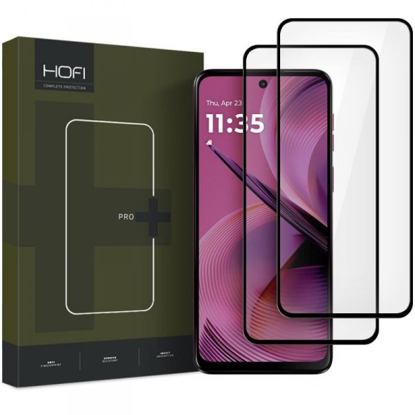 SZKŁO HARTOWANE HOFI GLASS PRO+ 2-PACK MOTOROLA MOTO G54 5G / G54 5G POWER / G55 5G BLACK