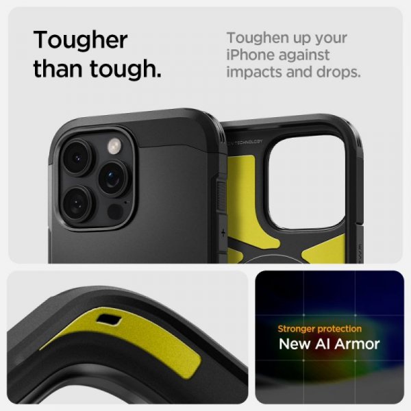 PANCERNE ETUI SPIGEN TOUGH ARMOR  ”T” MAG MAGSAFE IPHONE 16 PRO MAX BLACK