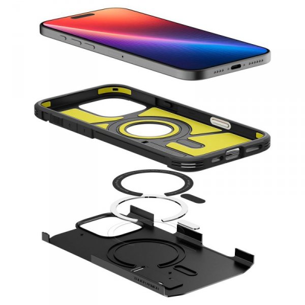 PANCERNE ETUI SPIGEN TOUGH ARMOR  ”T” MAG MAGSAFE IPHONE 16 PRO MAX BLACK