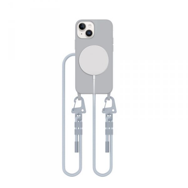 ETUI TECH-PROTECT  MAGNECKLACE MAGSAFE IPHONE 13 MINI CRAYON GREY