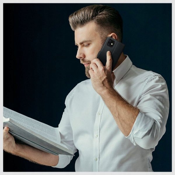 ETUI OTWIERANE KSIĄŻKOWE ETUI FUTERAŁ TECH-PROTECT   WALLET XIAOMI REDMI 14C BLACK