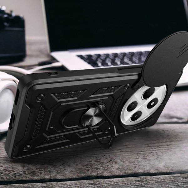 PANCERNE ETUI PLECKI NAKŁADKA CASE TECH-PROTECT  CAMSHIELD PRO XIAOMI REDMI 14C BLACK