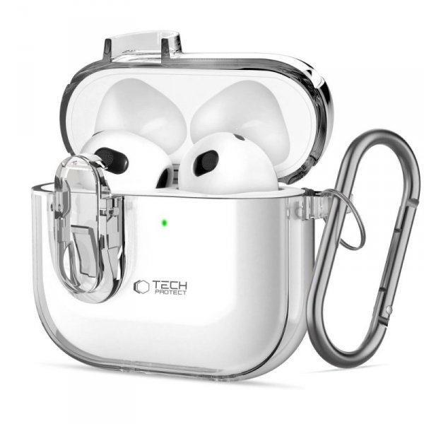 TECH-PROTECT SLIM HOOK APPLE AIRPODS 4 CLEAR