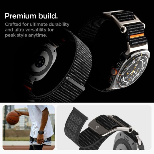 Pasek Spigen DuraPro Flex do Samsung Galaxy Watch Ultra (47 mm) – Czarny