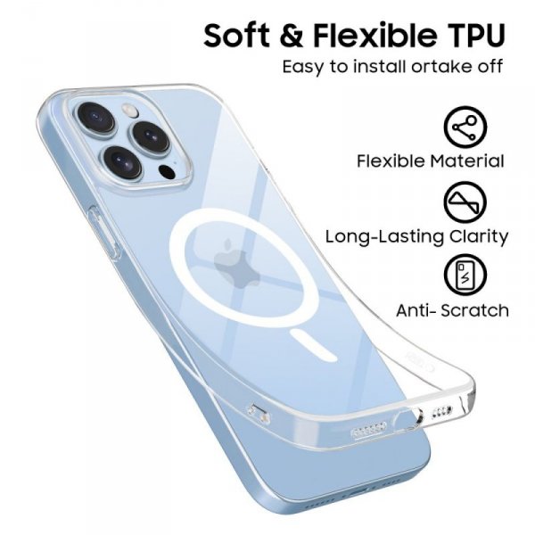 ETUI CASE PLECKI TECH-PROTECT  FLEXAIR MAGSAFE IPHONE 13 PRO CLEAR