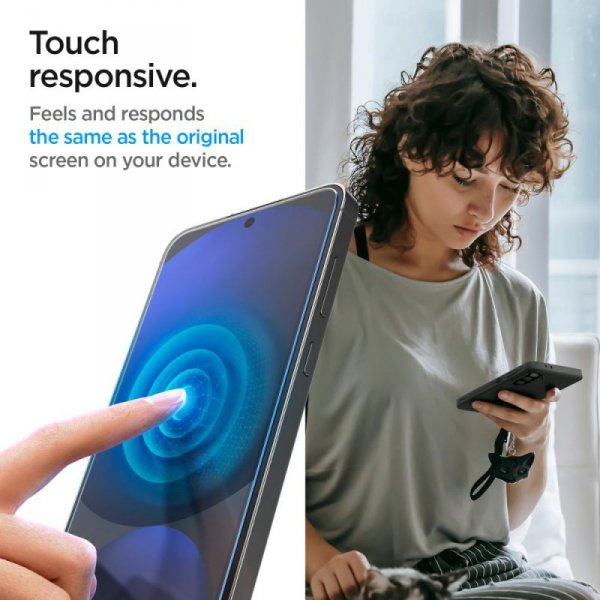 SZKŁO HARTOWANE SPIGEN GLAS.TR ”EZ FIT” 2-PACK GALAXY A56 5G / S24 FE CLEAR