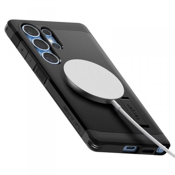 PANCERNE ETUI SPIGEN TOUGH ARMOR  MAGSAFE GALAXY S25 ULTRA BLACK