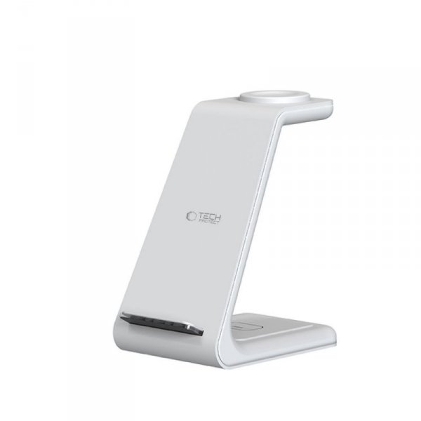 TECH-PROTECT QI15W-A36 3IN1 WIRELESS CHARGER FOR APPLE WHITE