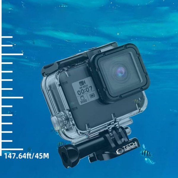 TECH-PROTECT GA200 WATERPROOF CASE GOPRO HERO 5 / 6 / 7 CLEAR