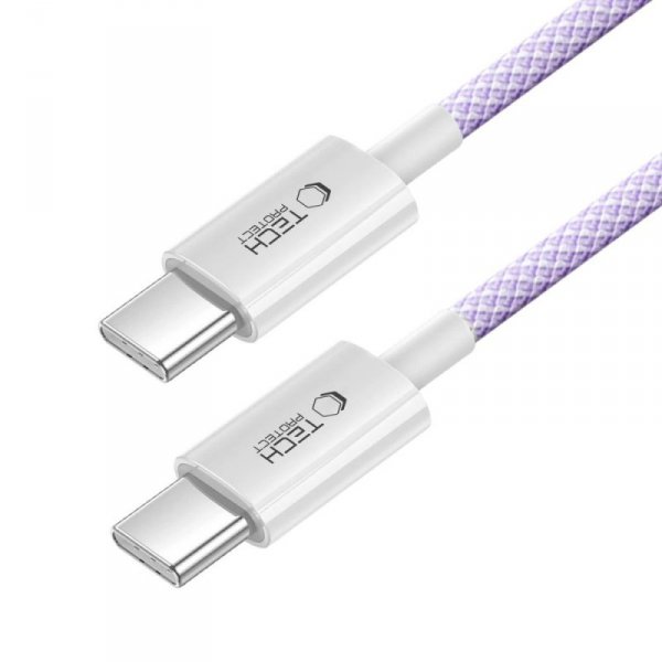 TECH-PROTECT ULTRABOOST LITE TYPE-C KABEL  PD60W/3A 200CM MAUVE