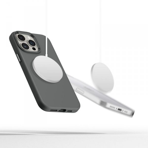 ETUI PLECKI CASE TECH-PROTECT  SILICONE PURE MAGSAFE IPHONE 15 PRO MAX CLAY