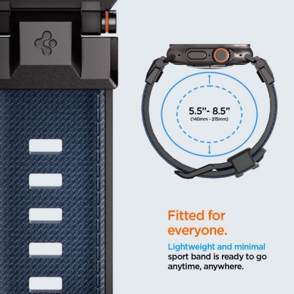 Spigen DuraPro Armor Pasek do Apple Watch Ultra 1/2 / 11 / 10 – Granatowy