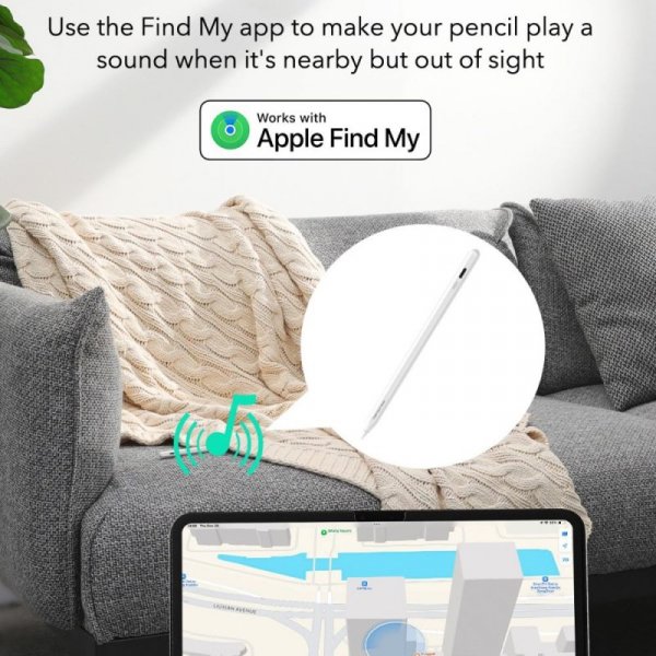Rysik do iPad ESR Geo Apple Find My Lokalizator Stylus Pen Magnetyczny biały