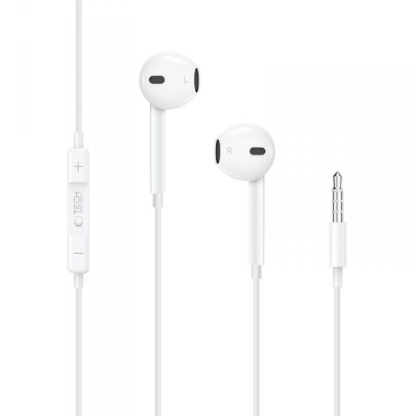 TECH-PROTECT ULTRABOOST MINI JACK EARPHONE CORE WHITE