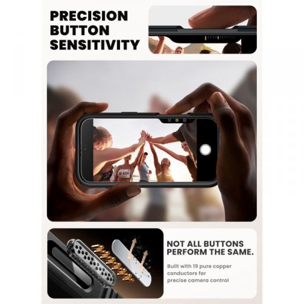 Supcase IBLSN Ares Flip Mag MagSafe Etui do iPhone Air Osłona Aparatu Czarne