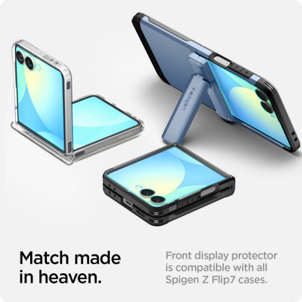 Szkło Hartowane Spigen Glas.tR "EZ Fit" do Galaxy Z Flip 7 – Przezroczysty (Clear)