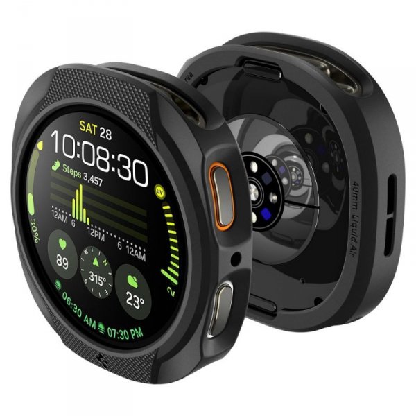 Etui Spigen Liquid Air do Samsung Galaxy Watch 8 (44 mm) – Matowy Czarny (Matte Black)