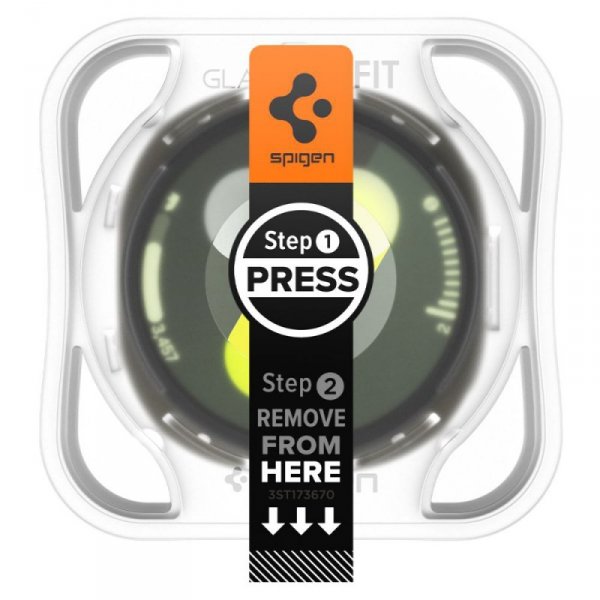 Szkło Hartowane Spigen Glas.tR "EZ Fit" do Galaxy Watch 8 (44 mm) 2-Pack – Przezroczysty (Clear)