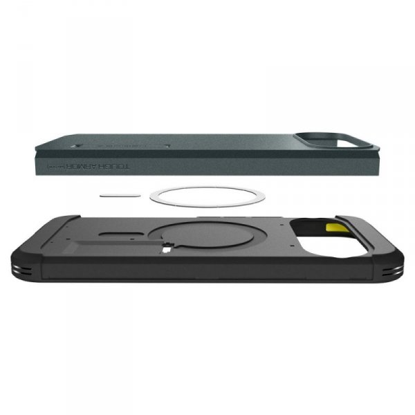 Pancerne Etui Spigen Tough Armor Mag do Google Pixel 10 Pro XL MagSafe – Zielone