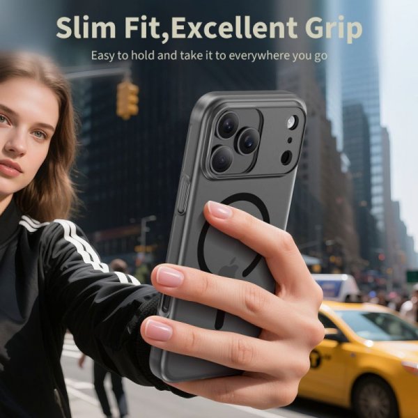 Cieniutkie etui TECH-PROTECT MAGSLIM MAGSAFE IPHONE 17 PRO MATTE/BLACK