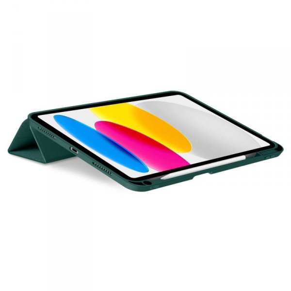 TECH-PROTECT SC PEN CANVAS – Etui do iPad 10.9 (10. gen. 2022) / 11 (A16, 11. gen. 2025) z miejscem na rysik – Moss Green