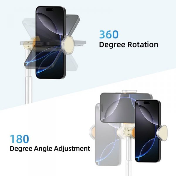 Selfie Stick Statyw Tripod Bluetooth do Telefonu – Tech-Protect L09S – Beżowy