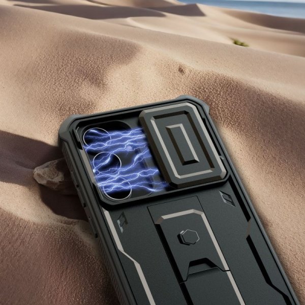 Pancerne Etui Tech-Protect Kevlar Cam+ do Samsung Galaxy S25 FE Black