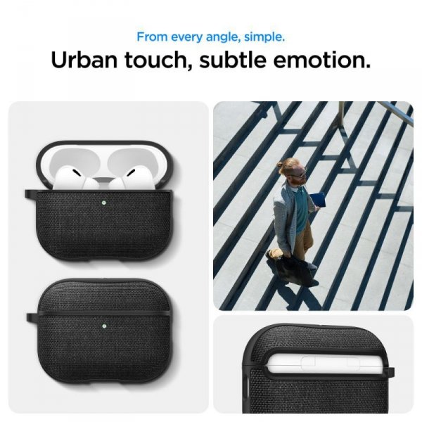 Etui Spigen Urban Fit do Apple AirPods Pro 3 – Czarny (Black)