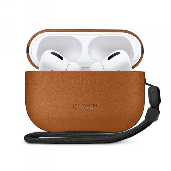 Etui Ochronne Tech-Protect NaturalFit do Apple AirPods Pro 3 Brown (Brązowy)