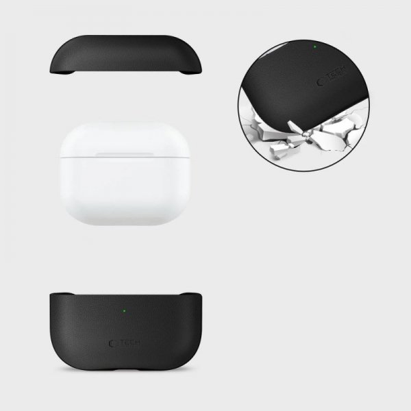 Etui Ochronne Tech-Protect NaturalFit do Apple AirPods Pro 3 Black (Czarny)