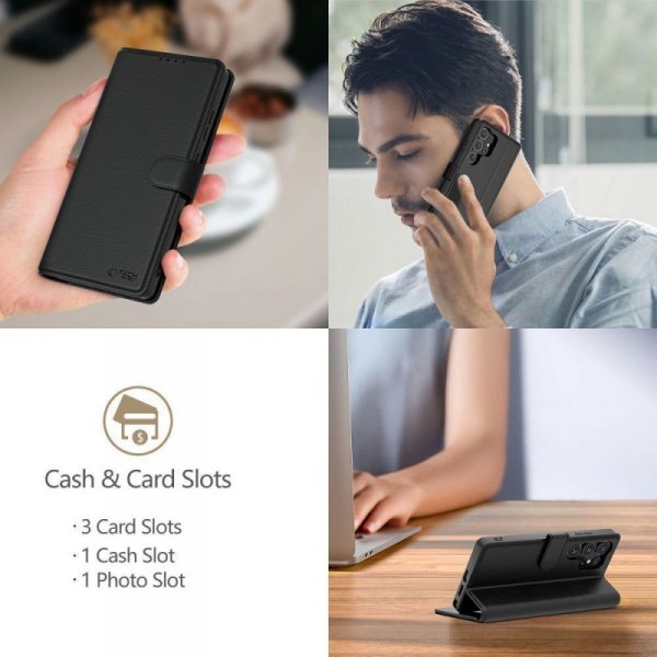 Etui z Klapką Tech-Protect Wallet do Xiaomi 15T Pro Black