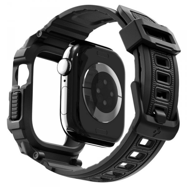 Etui z Paskiem Spigen Rugged Armor Pro V2 do Apple Watch 10/11 (42mm) – Matowy Czarny