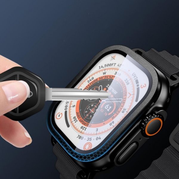 Szkło Hartowane z Ramką Tech-Protect Glass Ring do Apple Watch Ultra 1 / 2 / 3 (49 mm) Black