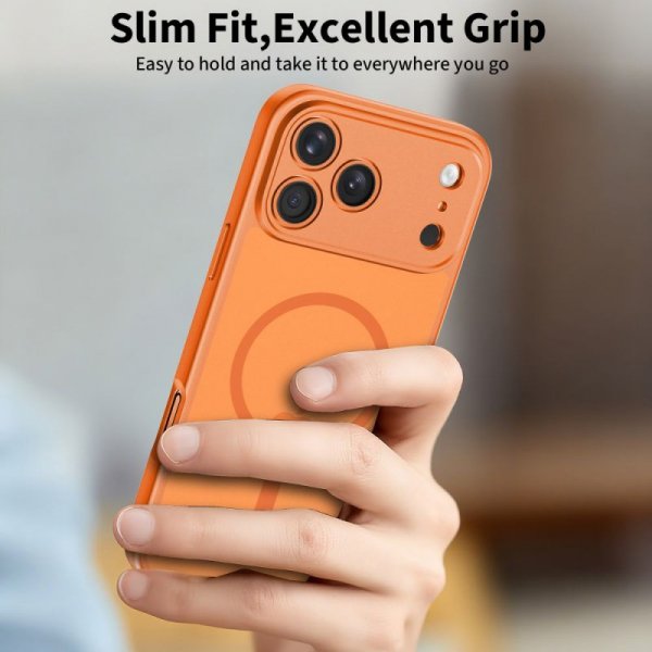 Etui do iPhone 17 Pro Max Tech-Protect BasicMag MagSafe – Matte Cosmic Orange
