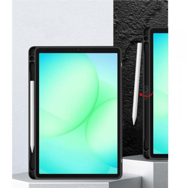Pancerne Etui z Miejscem na Rysik do Samsung Galaxy Tab A9 8.7 - Tech-Protect SC Pen Hybrid - Czarne