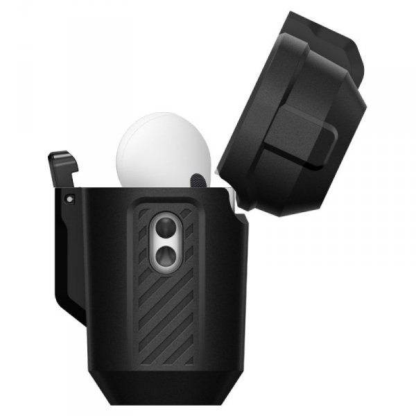 Etui Spigen Lock Fit do Apple AirPods Pro 3 – Matowy Czarny