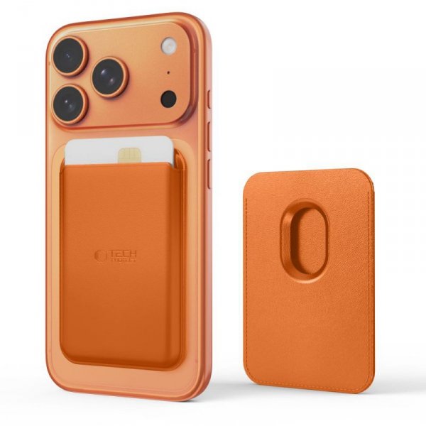 Magnetyczny Portfel Tech-Protect MagWallet Etui na Karty MagSafe Universal Orange