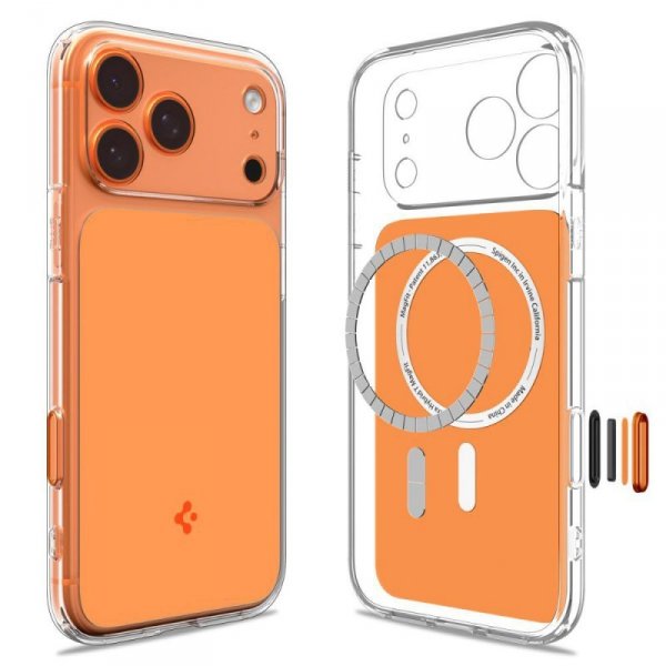 Etui Spigen Ultra Hybrid T Mag do iPhone 17 Pro MagSafe – Pomarańczowe (Glossy Orange)