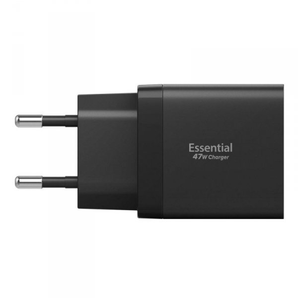 Ładowarka Sieciowa Spigen 47W 2-Porty USB-C – Czarna