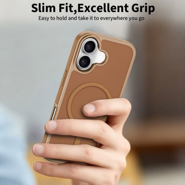 Etui Magnetyczne Tech-Protect BasicMag do iPhone 17 Matte Brown (Matowy Brąz)