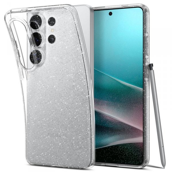 Etui Spigen Liquid Crystal do Samsung Galaxy S26 Ultra Glitter Crystal (Przezroczysty z Brokatem)