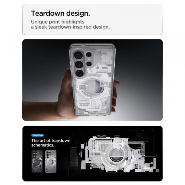 Etui Spigen Ultra Hybrid Mag MagSafe do Samsung Galaxy S26 Ultra Zero One White