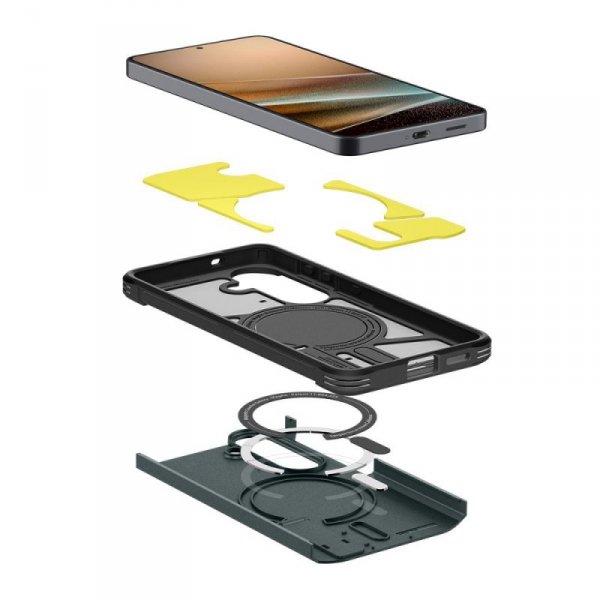 Etui Spigen Tough Armor Mag MagSafe do Samsung Galaxy S26+ Plus Abyss Green (Morska Zieleń)