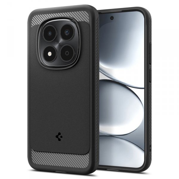 Spigen Rugged Armor do Xiaomi Redmi Note 15 Pro 5G – Pancerne Etui Air Cushion, Matte Black