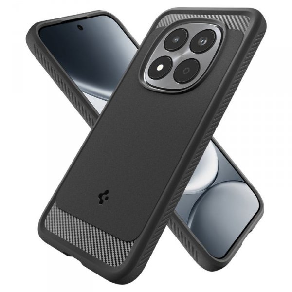 Spigen Rugged Armor do Xiaomi Redmi Note 15 Pro 5G – Pancerne Etui Air Cushion, Matte Black