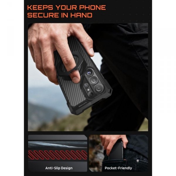 Supcase UB Grip Mag MagSafe Pancerne Etui do Samsung Galaxy S26 Ultra Czarne