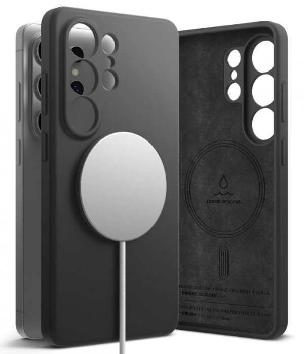 Magnetyczne Etui Samsung Galaxy S26 Ultra Ringke Silicone MagSafe Czarne