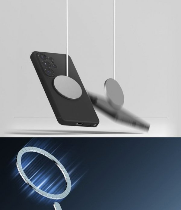 Magnetyczne Etui Samsung Galaxy S26 Ultra Ringke Silicone MagSafe Czarne