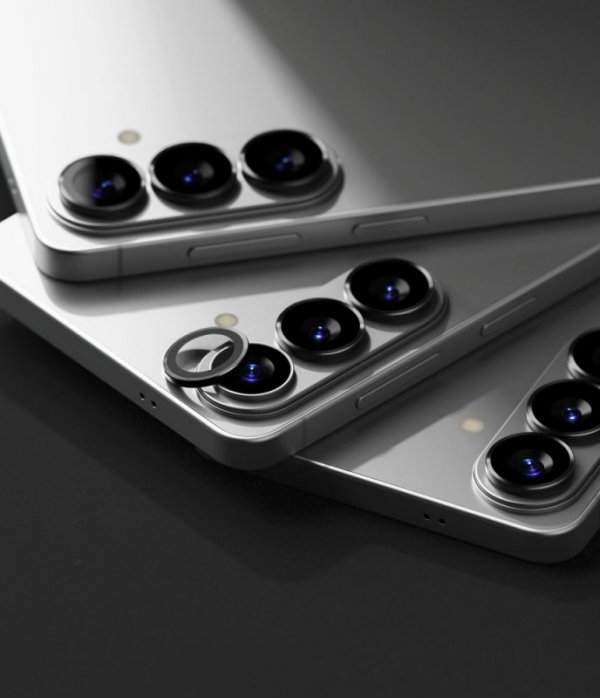 2x Szkło hartowane na aparat osłona aparatuSamsung Galaxy S26 / S26 Plus Ringke Czarna Ramka